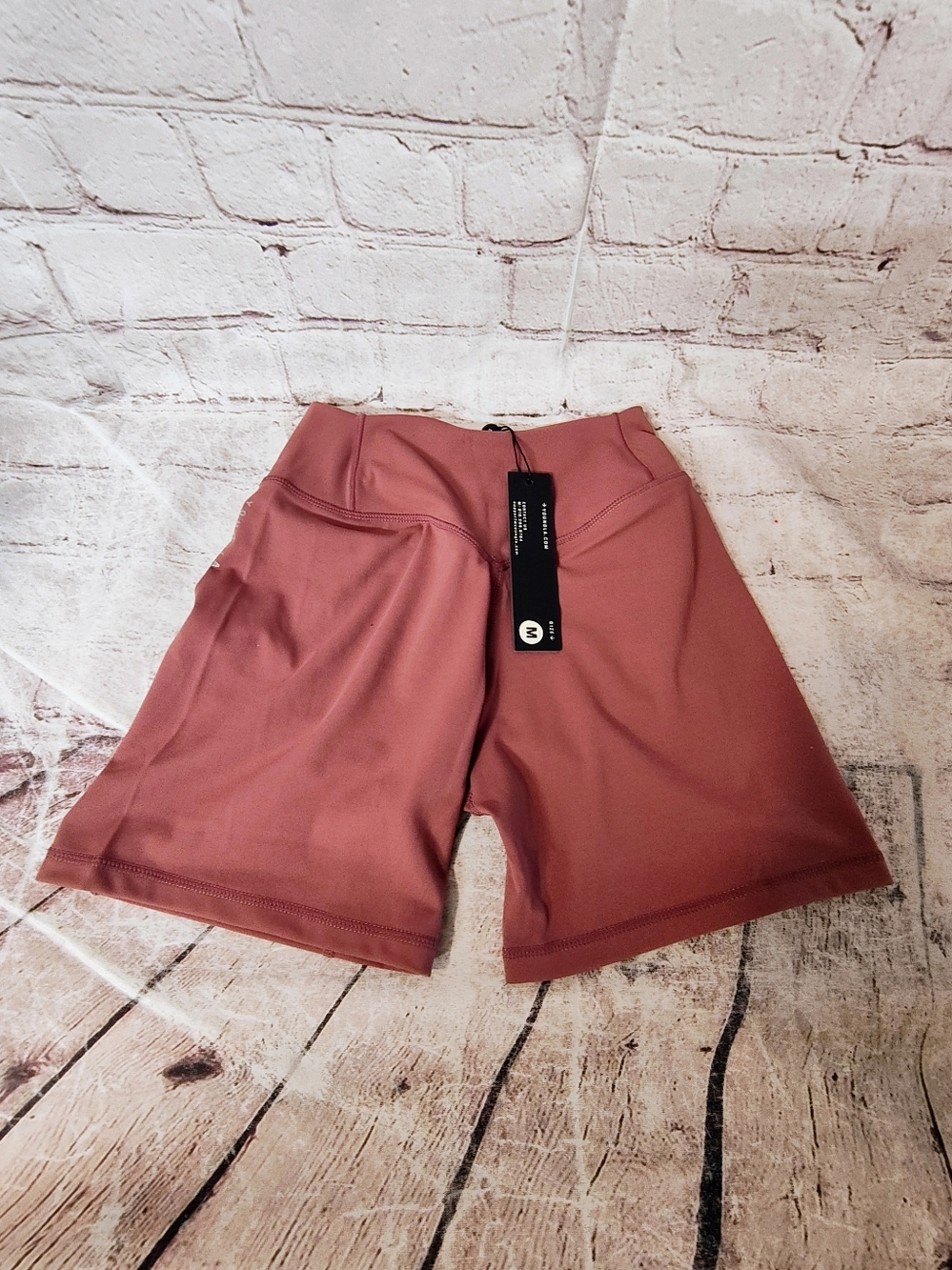 Youngla Women's Biker Elevate Short Pink Mauve Medium NWT